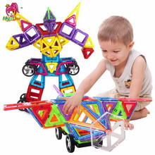 71 Uds de gran tamaño DIY bloques magnéticos Constructor magnético imán del diseñador para el regalo de los niños de juguetes educativos para niños Niña 2024 - compra barato