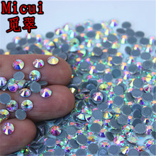 Micui 1440 peças (ss20) 4.8mm strass para roupas, de ferro, strass para traseira quente, pedra de vidro cristal zz996 2024 - compre barato