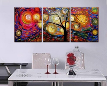 Abstract Art 100% Handpainted Oil Painting Colorful flower Tree Wall Picture Artwork Modern Art Knife Oil Painting On Canvas 2024 - buy cheap