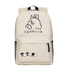 Мультфильм аниме Тоторо студенческие рюкзаки холщовые сумки через плечо школьная сумка унисекс повседневные Рюкзаки для ноутбука 2024 - купить недорого