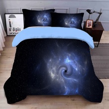 Juego de cama de tamaño king Galaxy, edredón de almohada Ultra suave, Sábana Individual Doble, tamaño king size, 4 piezas 2024 - compra barato