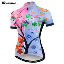 Weimostar-Camiseta de Ciclismo de equipo profesional para mujer, camiseta para bicicleta de montaña de secado rápido, Ciclismo de Carretera de vestir, Maillot de Ciclismo 2024 - compra barato