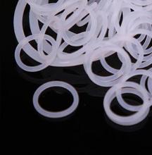 10pcs 2mm wire diameter white silicone O-ring outer waterproof insulation rubber band 72mm-90mm outer diameter 2024 - buy cheap