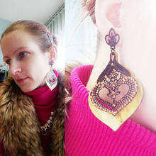Vintage acrylic Earrings for women long pendientes mujer aros Earings Brincos Oorbellen Brinco Earing fashion jewelry Earring 2024 - buy cheap