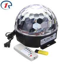 ZjRight Music Crystal Magic Ball colorful LED party effect light dynamic colorful LED holiday effect lamp KTV Disco effect light 2024 - buy cheap