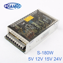 5V 13.5V 24V power suply 12v 180w ac to dc 15A Switching Power Supply for LED Strip light output s-180-12  Input 220v or 110V 2024 - buy cheap