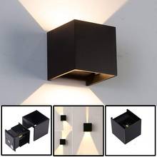 Dimmable LED Modern Wall Light with Adjustable Beam Angle Design,IP65 Waterproof Aluminum Mounted Simple Square LED Wall Lamp 2024 - buy cheap