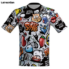 SPTGRVO LairschDan men enduro short sleeve motocross downhill jersey mountain bike moto jersey dh clothing mx summer mtb t-shirt 2024 - buy cheap