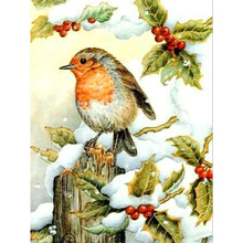 Pintura de diamante 5D con bordado de diamantes de imitación, Kit de punto de cruz, decoración de nieve, fruta, pájaros, KBL 2024 - compra barato