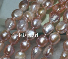 Lot Natural Rare purple 10strands A++10-11*12mm Baroque freshwater pearls 2024 - buy cheap