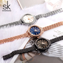 Shengke Luxury Silver Bracelet Watch Women SK Watches Fashion Diamond Women's Watches Clock reloj mujer zegarek damski 2024 - buy cheap