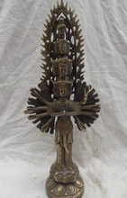 Song voge-GEMA S2672, bronce tibetano, estatua de Buda Avalokiteshvara de 1000 brazos, diosa budista China 2024 - compra barato