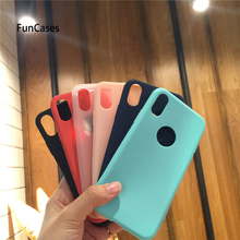 Cute Candy Color Matte Frosted Case For iPhone 6 6S 7 8 Plus TPU Silicone Soft Back Cover For iPhone 7 7Plus X 5 5S SE ipohne 2024 - buy cheap