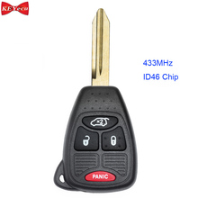 Keyecu para chrysler 300 secarregador remoto, chave fob 433mhz fcc oht 2024 - compre barato