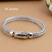 58.5g 925 Sterling Thai Silver fashion Jewelry Bracelets for Women Men Vintage S925 Solid Thai Silver Chain Bracelets 2024 - buy cheap