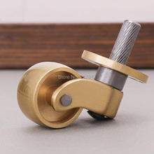 1-Inch Wheel Dia Swivel  Brass Caster Furniture Casters for Furniture Chair 2024 - buy cheap