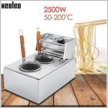 XEOLEO Electric Pasta cooker Noodle Cooker Stainless steel Electric Noodle Cooking stove Double baskets Boiler machine 2500W 220 2024 - buy cheap