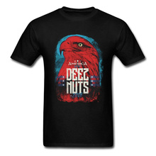 Deez Nuts In 2016, футболка для мужчин, футболка с принтом орла, топы, черные футболки, летняя хлопковая одежда, забавная мультяшная футболка с круглым вырезом 2024 - купить недорого