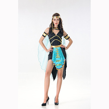 Hot Sale Greek Goddess Halloween Costume Women Cosplay The queen of Egypt Dress with Lace Cloak for Party Female Perform Dress 2024 - buy cheap