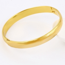 Solid Bangle Womens Bracelet Classic Wedding Lady Smooth Plain Openable Bangle Diameter 6cm Fashion Jewelry Gift 2024 - buy cheap