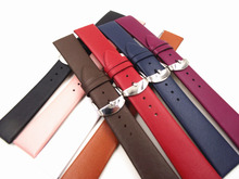 Wholesale 10PCS/lot High quality 12mm 14mm 16mm 18mm 20mm 22mm genuine leather (split leather) Watch band watch straps smooth 2024 - buy cheap