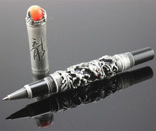 JinHao-Bolígrafo de lujo en relieve de Dragon king, bolígrafo con cuentas Rojas, colección de regalo, bolígrafo de repuesto, caja de lápices selecta 2024 - compra barato