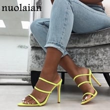 2019 nova casual sapatos femininos primavera verão sapatos de salto alto sandália mulher sandálias de salto alto peep toe bombas deslizamento na bomba sapato 2024 - compre barato