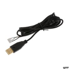 Прямая поставка и оптовая продажа Прочный USB-кабель для мыши с позолоченной нейлоновой оплеткой сменный провод для Razer Deathadder APR28 2024 - купить недорого