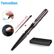 Tenvellon Self Defense Tactical Pen Black Color With Pen Box Safety Personal Protection Tungsten Steel Head Emergency Defense 2024 - buy cheap