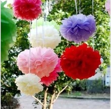 15cm 10pcs Tissue Paper Pom Poms Flower Ball Pompon Birthday Home Hotel Wedding Festival Party Decorations Supplies 5ZSH014 2024 - buy cheap