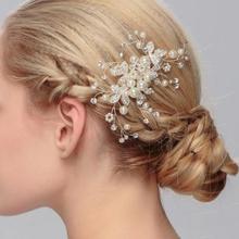 Crystal Bride hair combs Wedding Hairpin Hair Accessories handmade Metal Rhinestone bridal Hair Sticks wedding hair jewelry 2024 - buy cheap