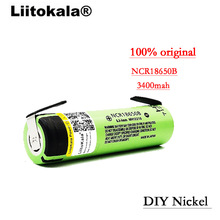 100% New Original NCR18650B 3.7 v 3400 mah 18650 Lithium Rechargeable Battery Welding Nickel Sheet batteries 2024 - buy cheap