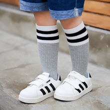 Baby boy girls Knee High Sock Cotton blend Long Socks kids 1-5Y Warm Leg Warmers Toddlers baby girl sock striped Spring/Autumn 2024 - buy cheap