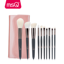 Набор кистей для макияжа MSQ, набор из 10 мягких синтетических щеток для макияжа, для пудры, контура, теней, бровей, губ 2024 - купить недорого