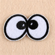 Clothing diy embroidery iron on patch deal with it cartoon eyes biker patches for clothes kids stickers fabric free shipping 2024 - buy cheap