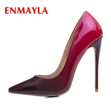 Enmayla sapato de salto alto fino feminino, sapatos de bico fino fino enmayla sexy para mulheres zyl2206 2024 - compre barato