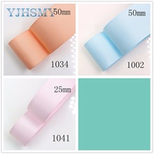 YJHSMY,J-171201-1002,25 mm/50 mm 5 yards Solid Color Thermal transfer Printed grosgrain Ribbons,Wedding DIY decorative ribbons 2024 - buy cheap