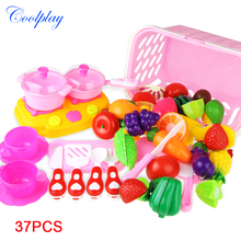 Kitchen Pretend Play Plastic Food Toy Cutting Fruit Vegetable Food Toy Kids Cookware Pretend Play House Educational Cooking Toy 2024 - buy cheap