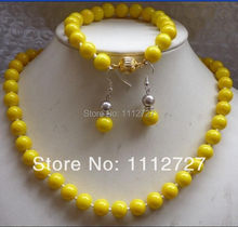 New Natural Jewelry Beads Fashion 10mm Yellow Sea Pearl shell Necklace&Bracelets Earrings Fashion Jewelry Making Wholesale Price 2024 - buy cheap