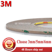 1x 3mm (or 5mm/6mm)*50M 3M Widely Using for LED Strip Bond 200MP Strong Double Adhesive Tape, High Temperature Resist Waterproof 2024 - buy cheap