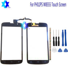 For PHILIPS W8555 Touch Screen Original Guarantee Original New Glass Panel Touch Screen 5.0 inch Tools+Adhesive Stock 2024 - buy cheap
