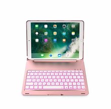 Алюминиевый Чехол для клавиатуры с подсветкой Bluetooth для iPad 10,5 Pro A1701 A1709 смарт-подставка funda для iPad Pro 10,5 планшет + ручка + Flim 2024 - купить недорого