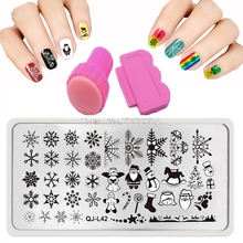 44 style 12X6cm Nail Stamping Plates Made Of Stainles Halloween Christmas Flower Image DIY Nail Art Templates+stamp Scraper 2024 - buy cheap