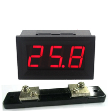 4PCS LED Display Digital Ammeter DC0-50A 12V 24V 28V Amp Panel Meter Current Detector With 50A/75mV Shunt Resistor Free Shipping 2024 - buy cheap