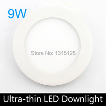 Ultra thin design 9W LED ceiling recessed grid downlight / Round panel light 150mm, 5pc / lot free shipping 2024 - buy cheap