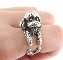Модное кольцо в форме пуделя, кольцо в форме животного для женщин, девушек и мужчин, подарок 2024 - купить недорого