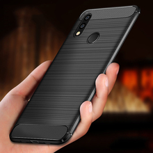 For Huawei Honor 8C Case Soft Silicone Brushed Carbon Fiber For Huawei Honor 8X Max Rugged Armor Phone Cases Cover 2024 - buy cheap