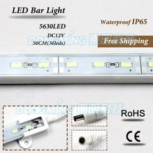 10pcs/lot 12V 5630 50cm Led luces hard strip IP65 waterproof led bar light aquarium outdoor DC12V Aluminium cold warm white 2024 - buy cheap