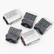 5pcs/lot Lipo Battery Voltage Tester volt meter monitor buzzer Alarm 1-8s3.7V-22.2V 2024 - buy cheap