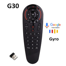 G30 Remote control 2.4G Wireless Voice Air Mouse 33 keys IR learning Gyro Sensing Smart remote for Game android tv box G10 2024 - buy cheap